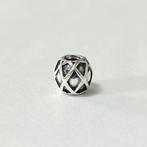 Silver Web Charm Bead for Pandora Bracelet